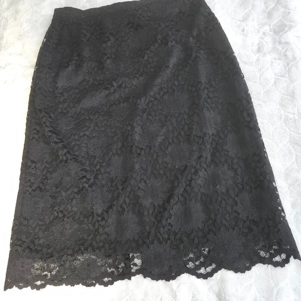 SKIRT, LACE BY WILLI SMITH, Vintage mid 1980s